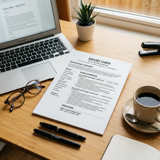 CV & lettre de motivation en anglais